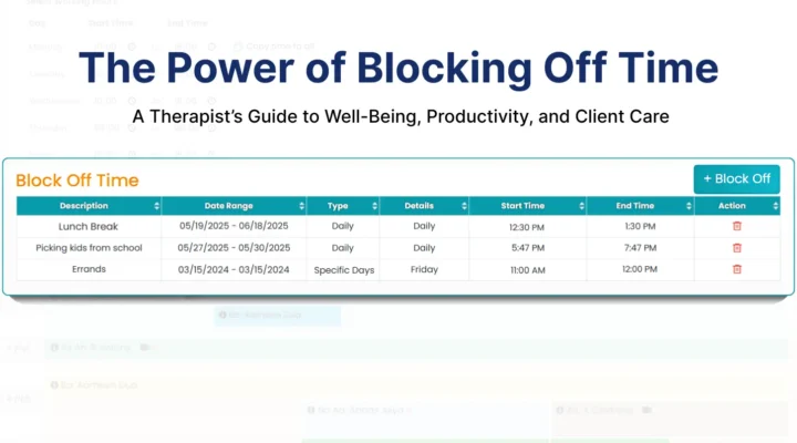 Block off time illustrated image