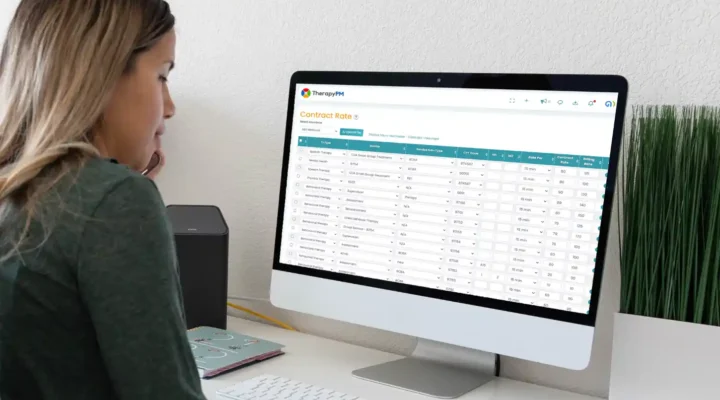 Illustrated image for Contract Rates in TherapyPM