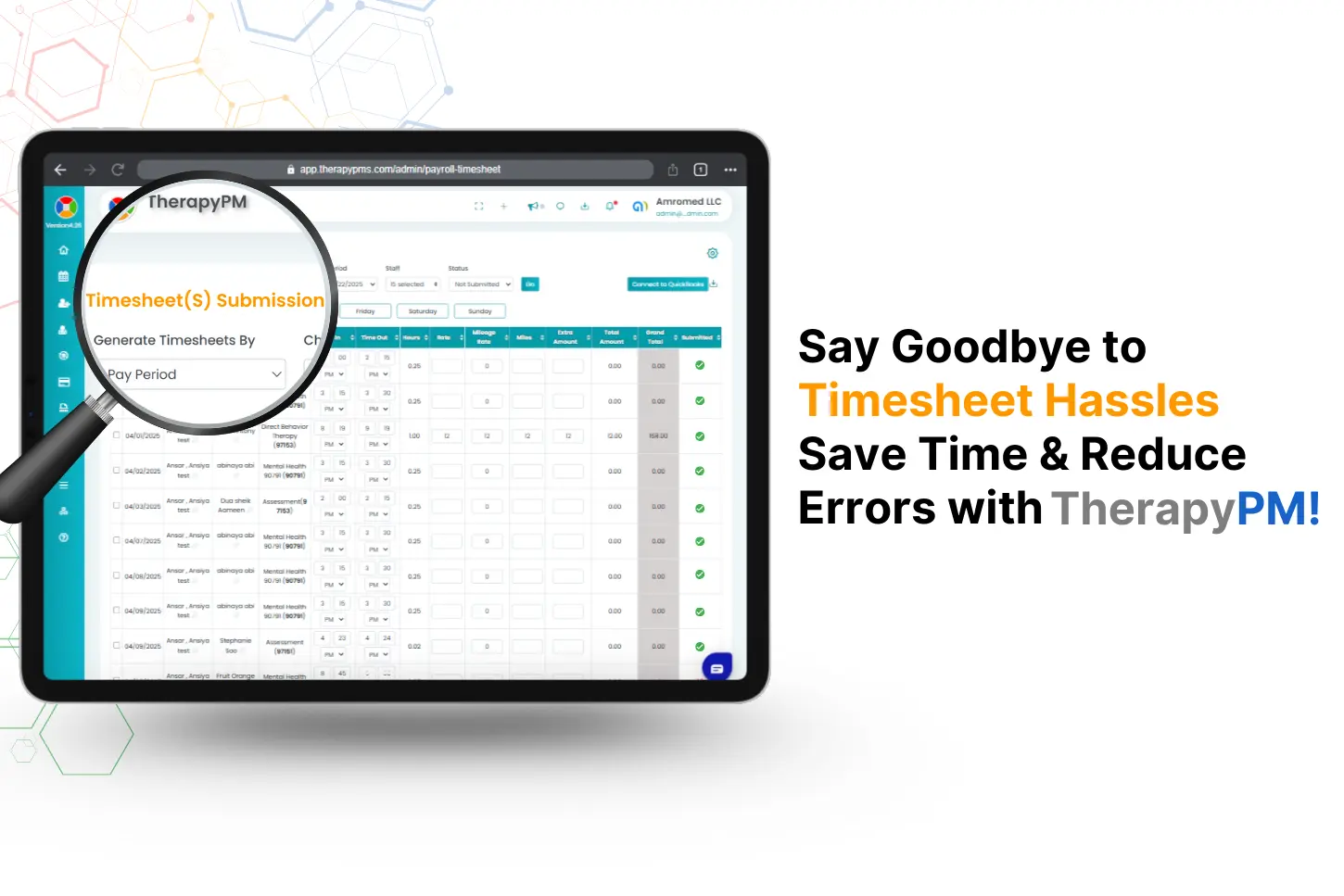 TherapyPM Timesheet image
