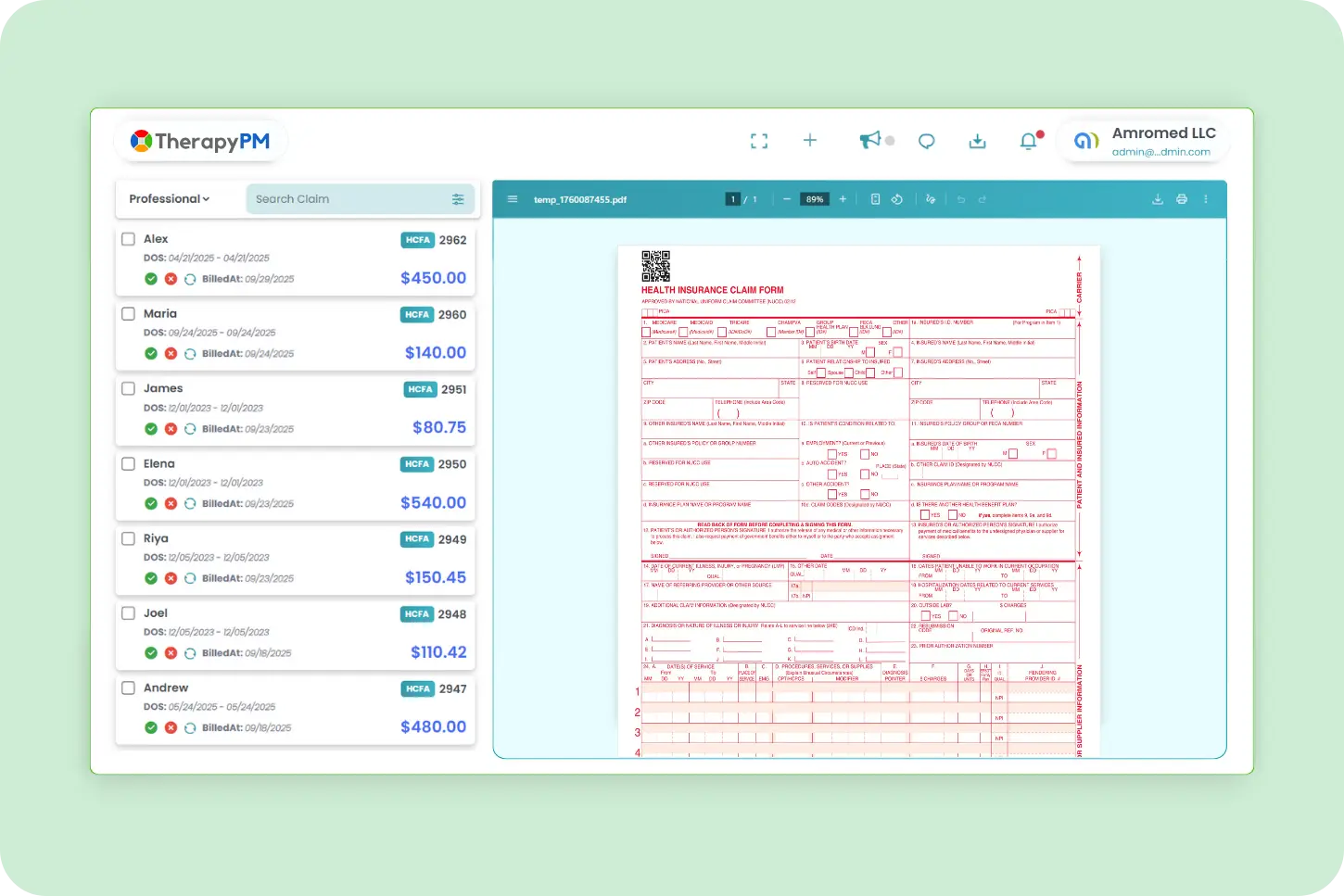 Insurance Billing