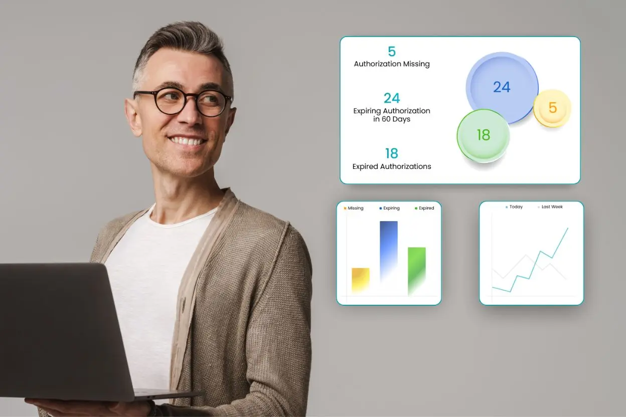 TherapyPM Authorization reporting illustrated image